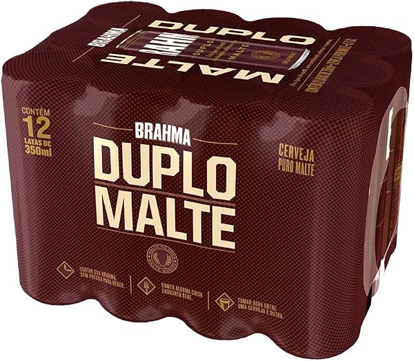 Cerveja Brahma Duplo Malte Lata Sleek